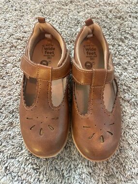 Stride Rite Brown Wide-Fit Mary Jane Shoes for Kids